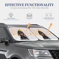 thumbnail image 4 of Haiem Dachshund Sitting in Bathtub Car Windshield Sun Shade (2 Pieces) Foldable Windshield Sun Shade Car Accessories for Truck SUV Pickup-Medium, 4 of 7