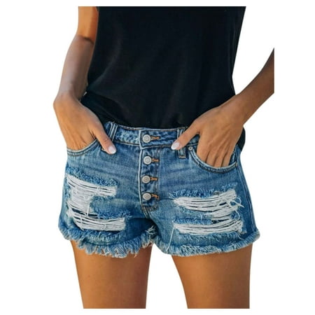 

JDEFEG Women s Shorts Pajama Set Stretch Hole Waist Shorts Women Women Curling High Trendy Pants Denim Pants Leather Jacket Women Short Multicolor S