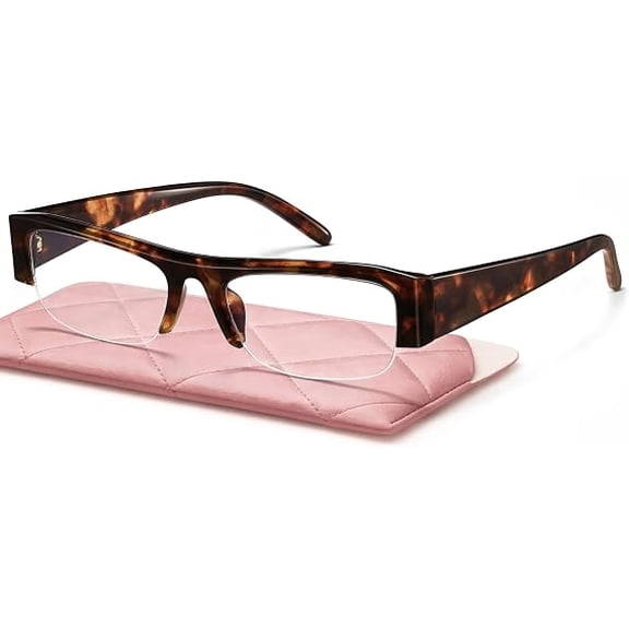 livho Blue Light Blocking Glasses for Women and Men, Lightweight Metal Frame Computer Glasses, Anti Eye Strain, UV Protection