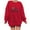Red, variant on YABCSAZ Ugly Christmas Sweater Sweatshirts for Women Plus Size Cable Knit Pullover Sweaters Loose Long Sleeve Tops Santa Claus Cap Graphic Printed Chunky Jumper Tops Oversized,Gifts for Women
