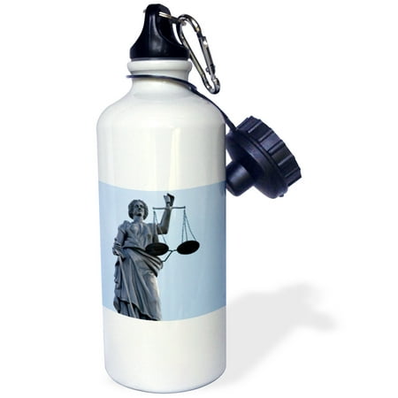 3dRose Scales of Justice, Courthouse, Kansas - US17 DFR0009 - David R. Frazier, Sports Water Bottle, 21oz