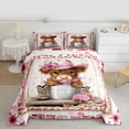 thumbnail image 2 of Feelyou Kawaii Rustic Cow Bedding Comforter Set for Child, Cowgirl Cowboy Twin Comforter Sets, Fashion Leopard Print Reversible Bedding Set, Super Cozy Room Decor, 2-Piece, 2 of 8