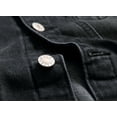 thumbnail image 4 of LZLER Mens Black Jean Jacket Ripped Casual Jeans Jacket, 4 of 5