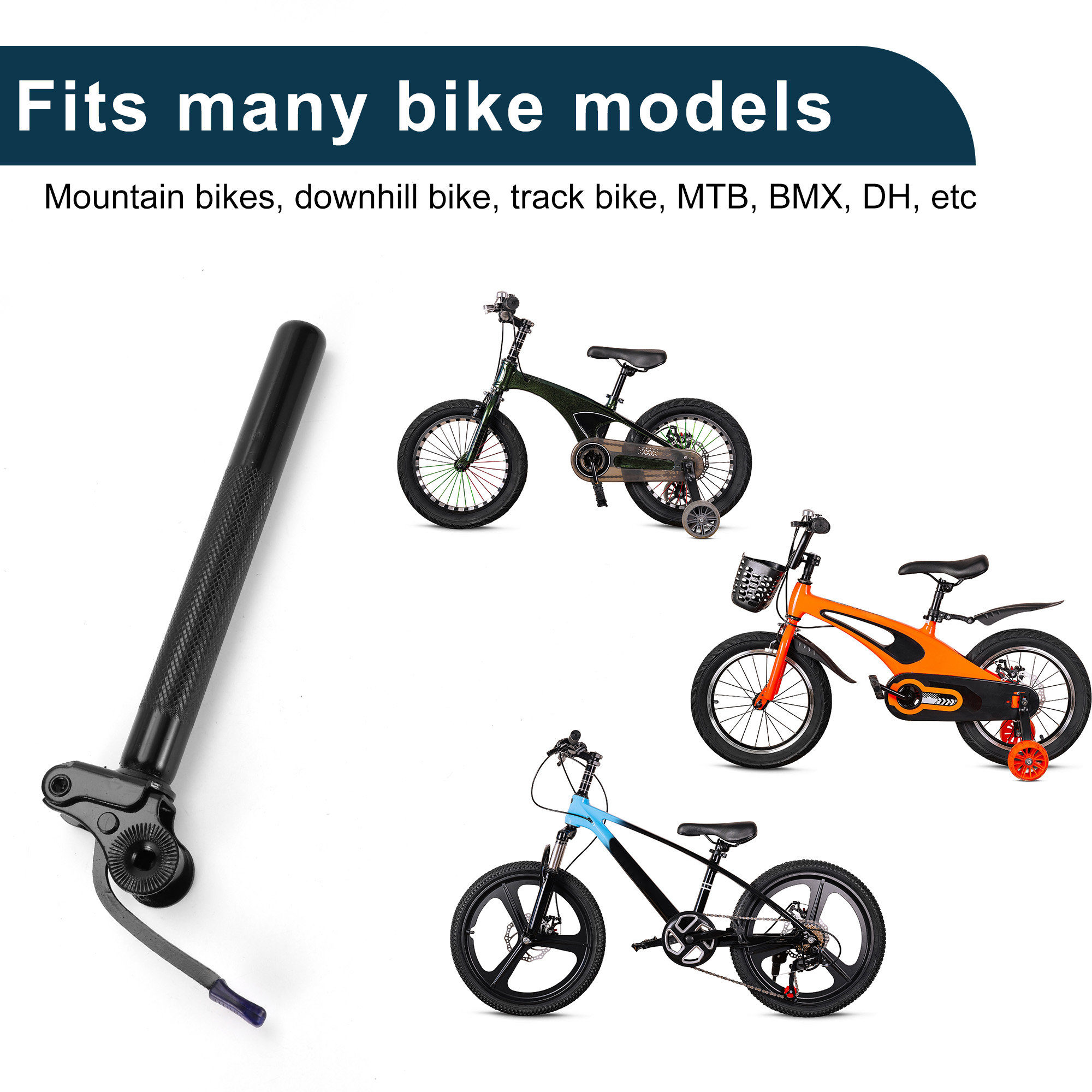 Unique Bargains Bike Seat Posts Electric Bicycles Anti-Theft Locking Seat Tube 27.2x250mm
