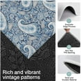 thumbnail image 3 of Blue Pioneer Flower and Paisley Pattern (3) Kitchen Rugs Sets Of 3,Kitchen Runner Rugs Non Skid Washable,Decorative Kitchen Floor Mats for Kitchen,Sink,Laundry,17"x30"+ 17"x47" + 17"x59", 3 of 6