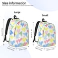 thumbnail image 3 of Lsque Hand Drawn Colored Hearts Pattern Canvas Daypack, Durable Backpack, High-quality Versatile Backpack,Vintage Compact Backpack-Medium, 3 of 6