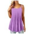thumbnail image 1 of Timegard Camisoles pour Femmes Grande Taille à Bretelles Spaghetti Col Rond Débardeur Décontracté Blouse Camis, 1 of 4
