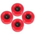 thumbnail image 1 of HEALEEP 4 Pcs Support de Planche à Roulettes Robuste en PU pour Patins à Roulettes Roues Accessoires de Patinage Rond Rouge, 1 of 8