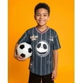 thumbnail image 2 of Disney Nightmare Before Christmas Jack Skellington Mesh Soccer Jersey Athletic T-Shirt Toddler to Big Kid, 2 of 5