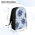 thumbnail image 4 of Haiem Turtle with Blue Stones Backpack - Stylish and Durable 15-inch Laptop Backpack with Waterproof Oxford Fabric, 4 of 8