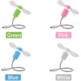 thumbnail image 2 of Usb Fan Mini Portable Fan Small Desktop Rechargeable Handheld Fan Silent Fan Mini Fan for PC Laptop, 4 Pieces, 2 of 5