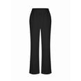 thumbnail image 6 of Women'S 2 Pcs Set Casual Long Sleeve Knit Pullover Top and Wide Leg Pants Sweatsuit Lounge Sets Black XL, 6 of 9