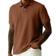 thumbnail image 2 of VgaVtl Polo Shirts Men Short Sleeve Knit Pullover Summer Casual Collared Plain Button Clothing for Men Golf, 2 of 8