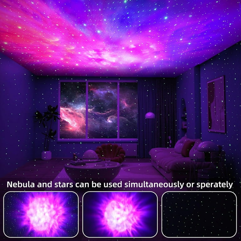 PIKOY LED Starry Sky Projector, RGB 3D Galaxy Projector, Bluetooth PIKOY LED Starry Sky Projector, RGB 3D Galaxy Projector, Bluetooth