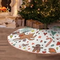 thumbnail image 6 of Daiia Winter Christmas And New Year Deer Drawing Merry Christmas Tree Skirt , Xmas Large Lace-up Tree Skirt, Santa Snowflakes Rustic Home Decorations New Year Party Farmhouse Decor-48", 6 of 7