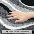 thumbnail image 6 of Bathroom Rugs Sets 4 Piece with Toilet Lid Cover, Non Slip Bathroom Mats Extra Soft Bath Rugs Absorbent Shaggy Rugs Perfect Plush Mats U-Shaped Toilet Rug and Toilet Cover, 6 of 9