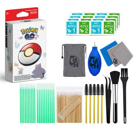Nintendo - Pokémon GO Plus + With Cleaning Manual Kit Bolt Axtion Bundle Used