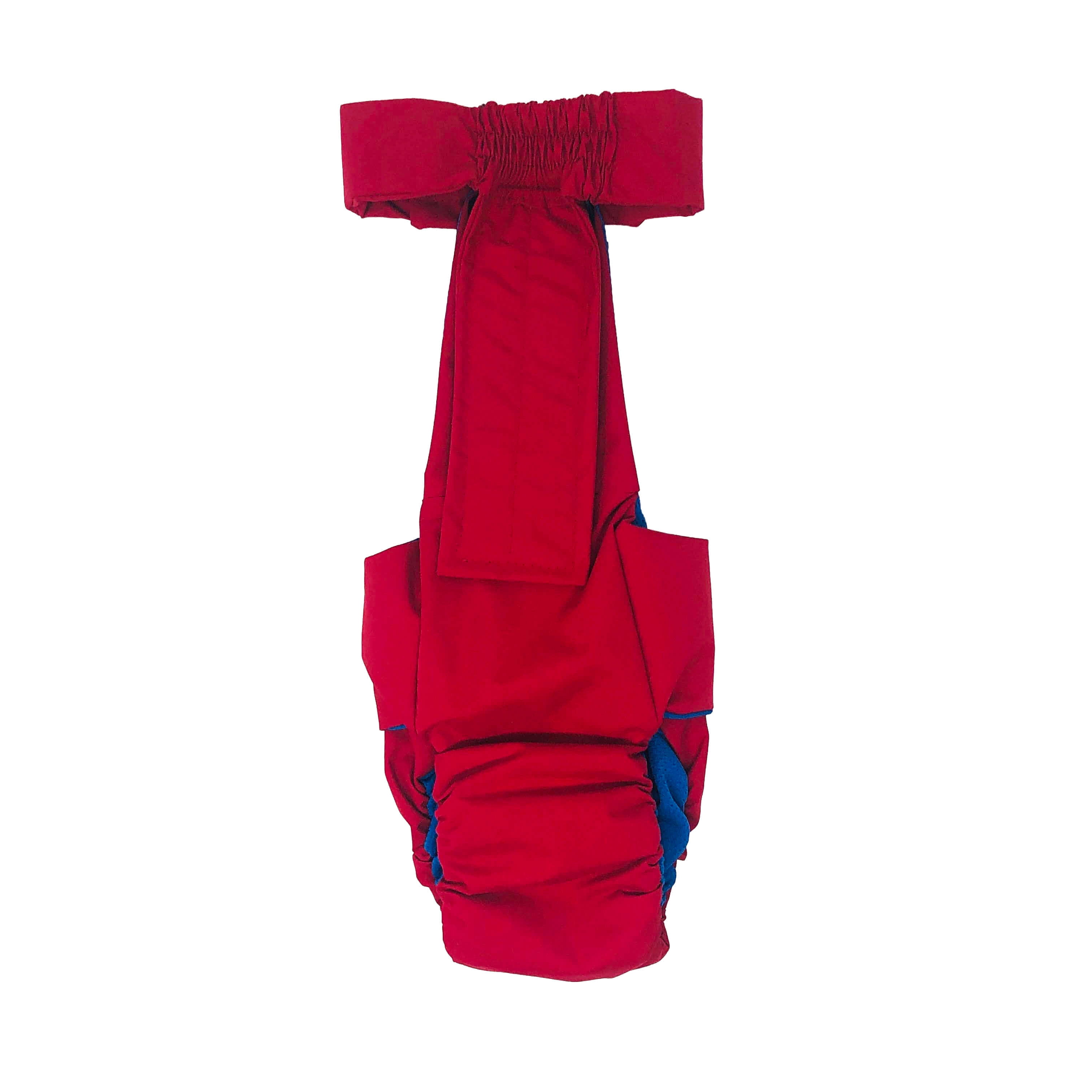 Barkertime Cherry Red Dog Diaper Overall