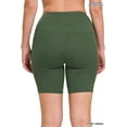 thumbnail image 3 of Zenana Women's Workout Yoga Running Compression Exercise Biker Shorts with Side Pockets, 3 of 4