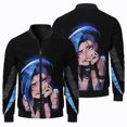 thumbnail image 2 of Chaqueta de vuelo para hombre nueva de 2024 con estampado de personajes de dibujos animados en 3D, abrigo para hombre, deportes al aire libre, ciclismo, moda superior, cortavientos informal para hombr, 2 of 5
