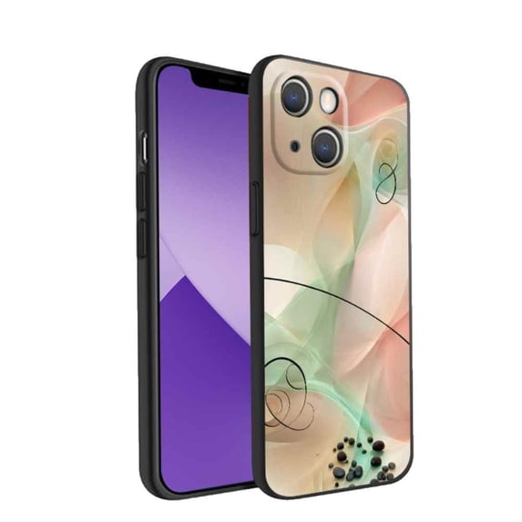 Abstract-Art-3 Phone Case, Degined for iPhone 14 Case Men Women, Flexible Silicone Shockproof Case for iPhone 14