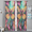 Multicolor 3, variant on CURLYOOT Deers Moose Forest Vintage Sheer Curtains 84 Inches Long, 2 Panels Set, Rod Pocket Semi Sheer Light Filtering Window Drapes for Bedroom, Living Room, 52 x 84 Inch
