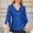 Navy, variant on Womens Summer Tops Trendy Sequin 3/4 Sleeve Glitter Sparkly Party Blouse Casual V Neck Dressy For Evening Party Pink S