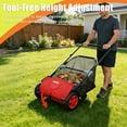 thumbnail image 6 of Push Lawn Sweeper 21-Inch Manual, Leaf Sweeper for Yard & Lawn with 3.5 Cu. Ft. Hopper Bag, Height-Adjustable Brushes for Driveways & Grass, Space-Saving Foldable Design, 6 of 6