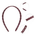 thumbnail image 2 of Unique Bargains 1 Pc Classic Elegant Frosted Chain Hairband for Women for Girls 5.51"x4.72" Purple, 2 of 4