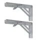 thumbnail image 2 of 2 soportes para estantes plegables, soporte para estantes plegables, soporte de pared, hardware DIY Blanco 8 pulgadas, 2 of 8