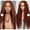 2, variant on Women's long layered wig, natural wave wig, human hair side parting, heat resistant, lightweight, tangle free, suitable for daily use and clothing