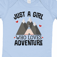 thumbnail image 4 of Inktastic Just a Girl Who Loves Adventure Girls Baby Bodysuit, 4 of 5
