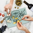 thumbnail image 5 of Ethnic Cutting Board, Collect Your Happy Dreams Words with Dreamcatcher and Butterflies Pattern, Decorative Tempered Glass Cutting and Serving Board, Small Size, Multicolor, by Ambesonne, 5 of 5