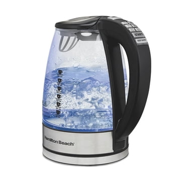 Hamilton Beach Temperature-Control Electric Glass Kettle, Tea & Water Kettle, 1.7L with Auto Shutoff and Ultra-Fast Heating