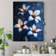 thumbnail image 4 of Qisvanset Framed Canvas Wall Art 12x16 Inch Lily Flower Market Blue Bible Verse Wall Art, 4 of 5