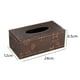 thumbnail image 2 of Funda rectangular de piel sintética para caja de pañuelos, soporte multifuncional para caja de pañuelos, organizador de pañuelos decorativo para el hogar/oficina/restaurante, 2 of 5