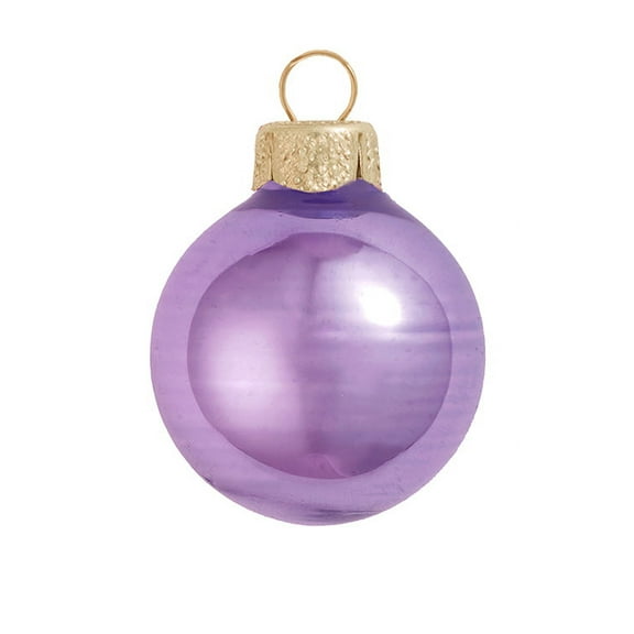 4ct Shiny Lavender Purple Glass Ball Christmas Ornaments 4.75" (120mm)