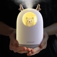 thumbnail image 3 of Moyic Mini humidificador de aire Adorable alimentado por USB, rociador de niebla de aire de mesita de noche de bajo ruido para el hogar y el Humidificadores blanco, 3 of 6