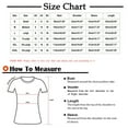 thumbnail image 3 of BangWanChi Womens Summer Tops 3/4 Sleeve Women's Fashion Tees Casual Round Neck 3/4 Sleeve Loose T Shirt Ladies Tops Blouses Shirts, 3 of 5