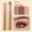 #01, variant on 3 Color Matte Gradient Glitter Eyeshadow Stick, Cream Blendable Metallic Shimmer Eye Shadow Pencil, Lightweight Long-Lasting Eye Makeup Pen for Daily Makeup, #02