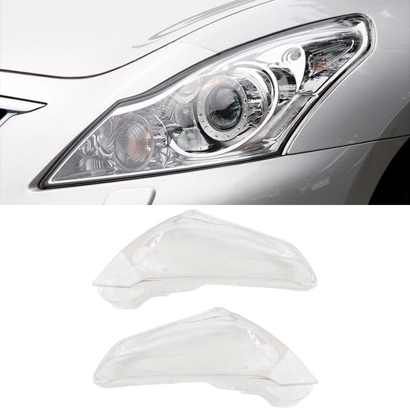 Fits Infiniti G37 G35 G25 Q40 Sedan 2010-2013 Pair Headlight Headlamp Lens Cover