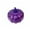 Purple, variant on Glass Pumpkin Halloween Decoration, Decorative Tabletop Accent for Seasonal Home Display, Festive Fall Harvest Ornament, Halloween Decor Indoor, Halloween Decorations (Silver)