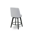 thumbnail image 3 of MINCETA Counter Stools,26" 360 Free Swivel High Back Full Back Upholstered Nail Head Counter Height Bar Stools,1 Piece,Performance Fabric in Light Gray, 3 of 10