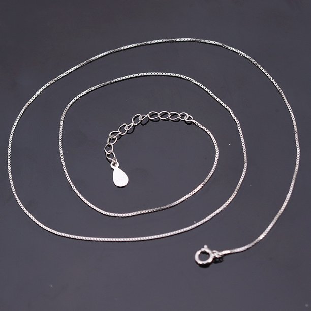 Collar de plata S925, cadena en forma de O, cadena de ondas de agua, aliento de bebé, estrella cruzada, cadena de clavícula para mujer