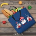 thumbnail image 6 of Xecao Three Gnome Independence Day for Tote Bag: spacious with inner pockets, ideal for work, shopping, or travel., 6 of 9