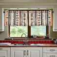 thumbnail image 3 of Yayeee Kitchen Curtains Tier Set of 2 Light Filtering 57"x36" Over Sink Window Panels, Black Abstract Dots, 3 of 7