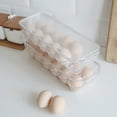 thumbnail image 3 of 12 Grids Egg Storage Box Portable Egg Organizer Egg Preservation Container, 3 of 6