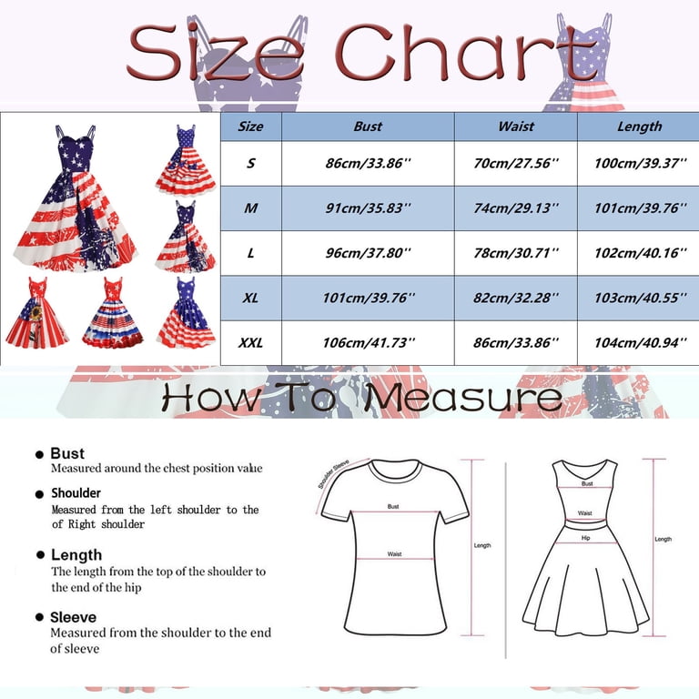 american dress size chart CBGELRT Flag Pirnt Party Sleeveless Suspender Formal Dresses for Women 4Th Of July Large Swing Midi Dress(Xxl,Dark Blue) navy blue long dress FASHION SZN Plus Size Color:Desert Clay Multi It contains 2 PNG Pant size