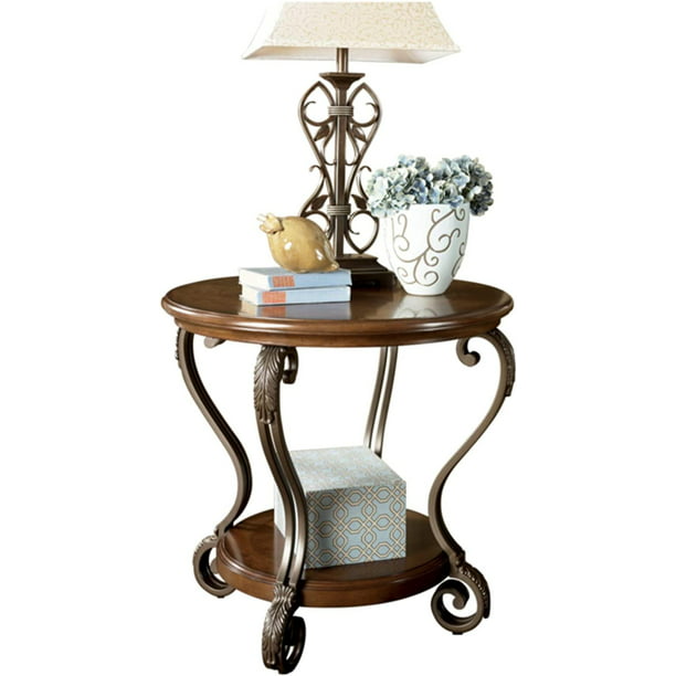 Signature Design By Ashley Nestor, Chair Side End Table With Lamp