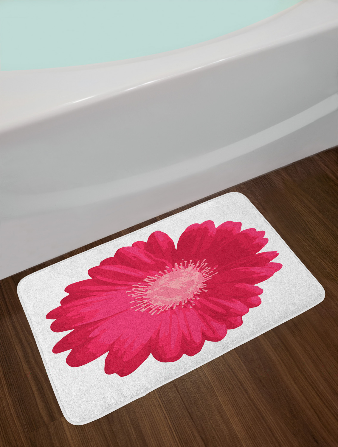 Gerber Daisy Bath Mat Bathroom Decor Plush Non-Slip Mat 29.5" X 17.5" 